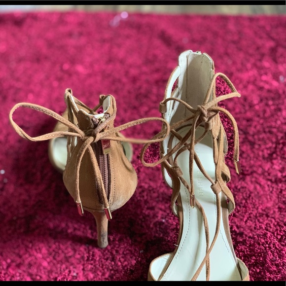 Marc Fisher Brown Suede Closed Toe Heel - Picture 2 of 5